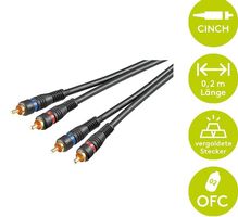 Goobay Cinchkabel Stereo, Chinch RCA Kabel 5m