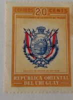 Timbre Uruguay 20 Cents 1930 blason bon état