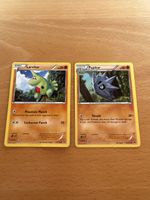 2 Pokemon Karten: Larvitar & Pupitar