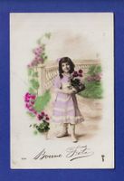 ENFANT - Jeune fille et fleurs