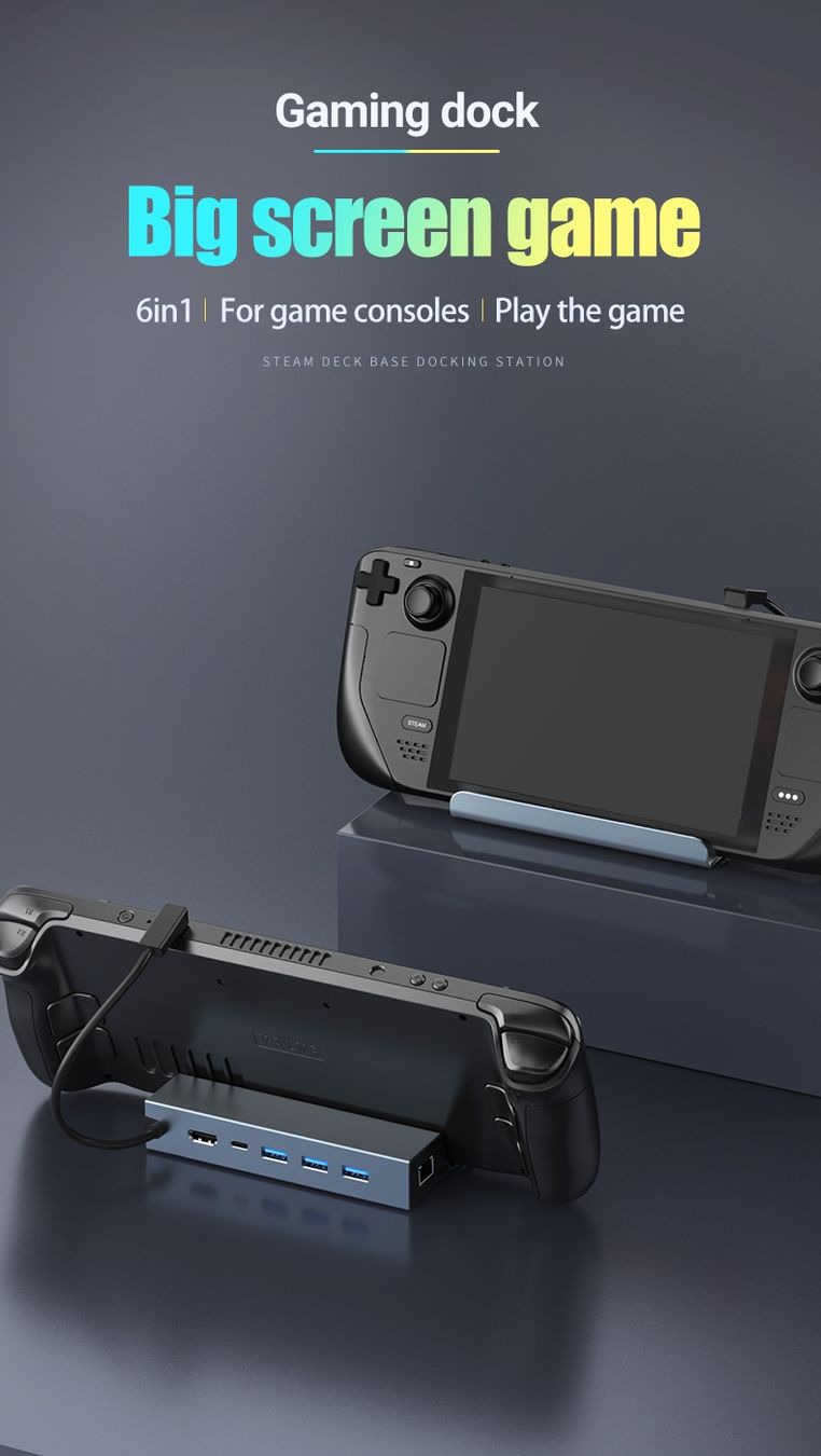 Docking station: Docking Station 4k@60fps - Steam Deck,ROG ally, Legion Go – Usato da Glattbrugg venduto da har_jgc7 1