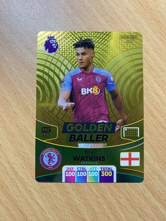 Panini Premier League 2024 Golden Baller Ollie Watkins Kaufen auf Ricardo