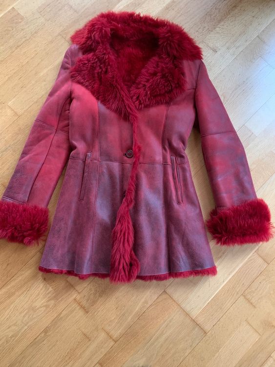 Halblange Leichte Damen Lammfell-Jacke Mit Kapuze - Leder Schmidt Online