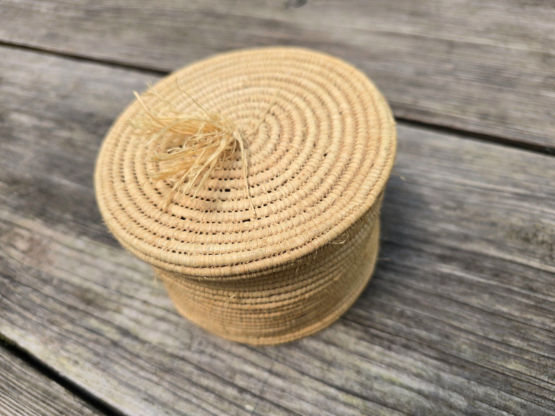 Tutte le decorazioni: Bast-Box rund (Raffia) – Nuovo (secondo la descrizione) da Romanshorn venduto da Rachacha