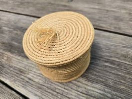 Bast-Box rund (Raffia)