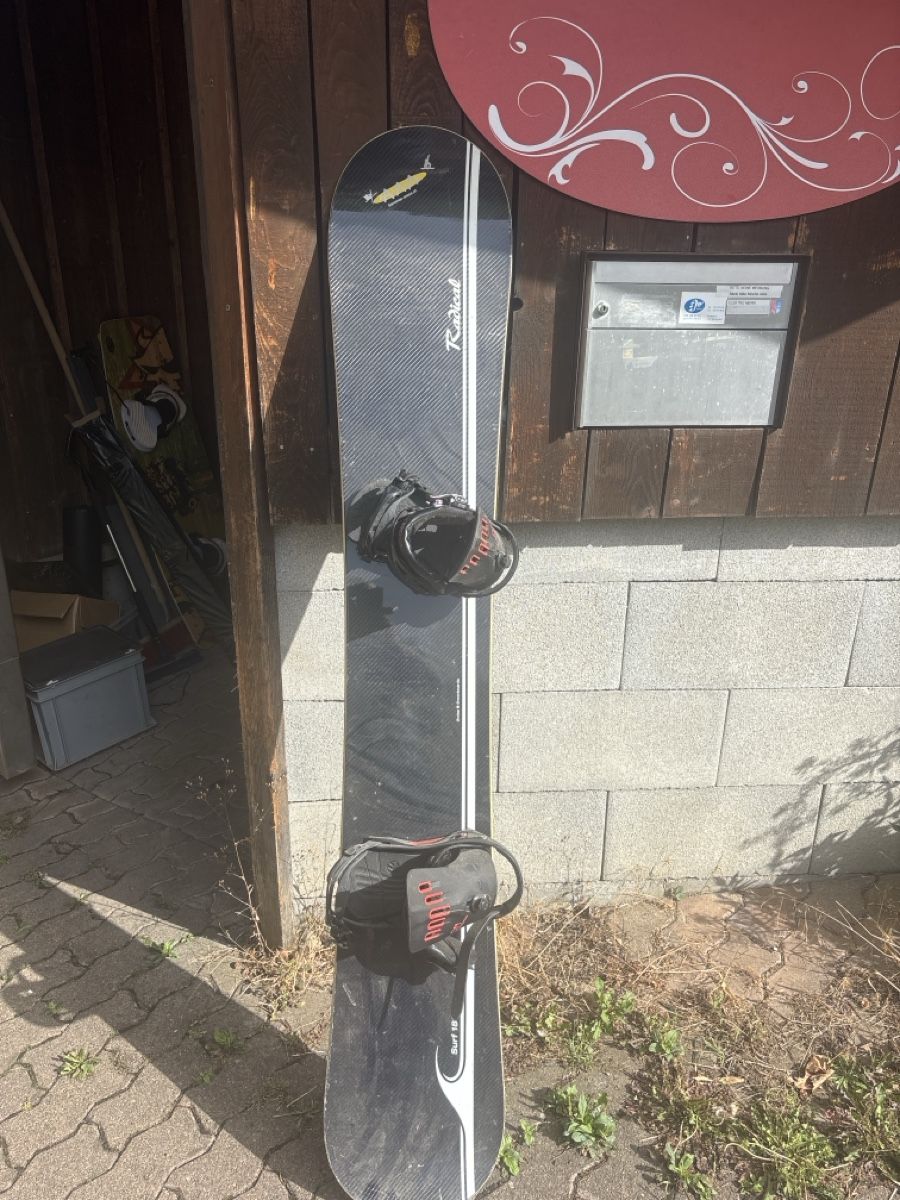 Boards: Snowboard Radical Surf 180 All Handmade mit Bindung – Gebraucht aus Oberrohrdorf von vollmond34