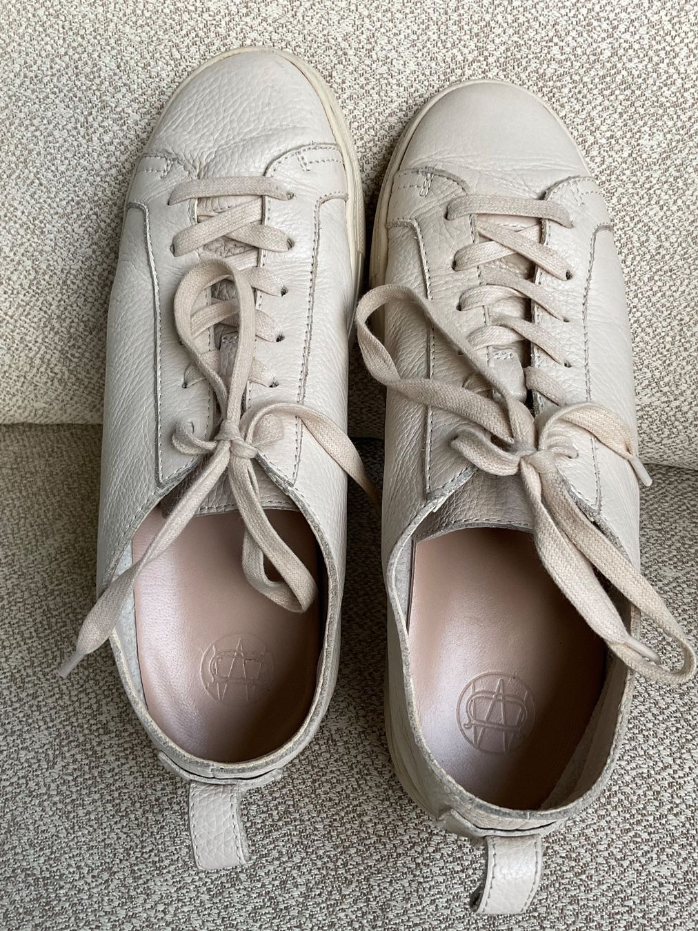 Massimo Dutti Scarpe da donna: Massimo Dutti Leder Schuhe Sneaker Gr 38 beige – Usato da Urdorf venduto da alda02 1
