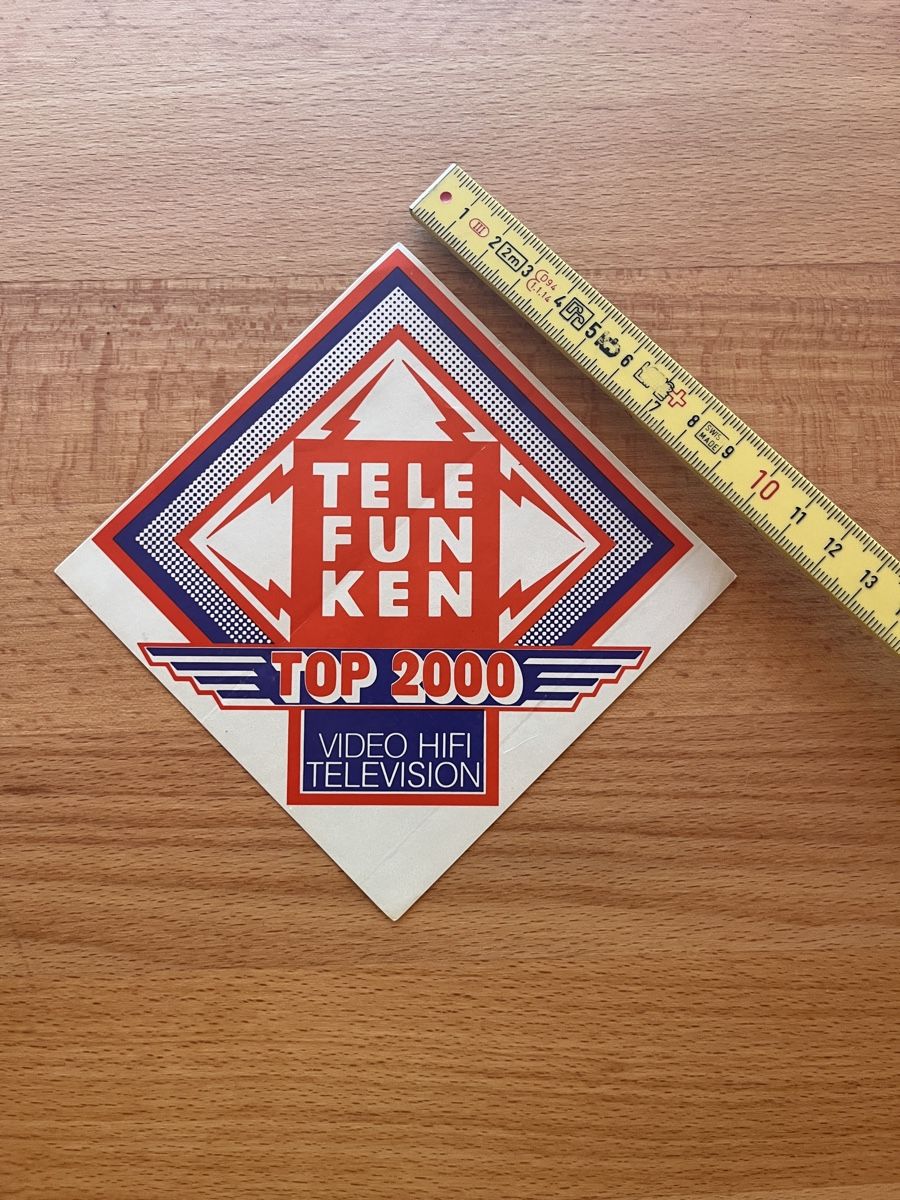 Sticker: Vintage Aufkleber Telefunken – Usato da Siblingen venduto da Hasumags 1