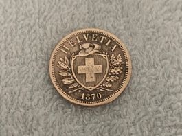 2 centimes/Rappen 1870 B