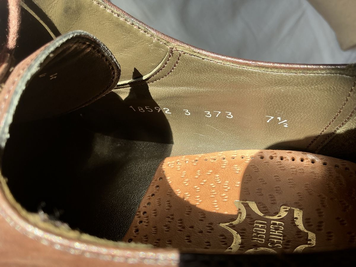 Scarpe da uomo: Lederschuh Handmade Grösse 7.5 bzw. 41-42 – Usato da Rafz venduto da Cugnauls 9