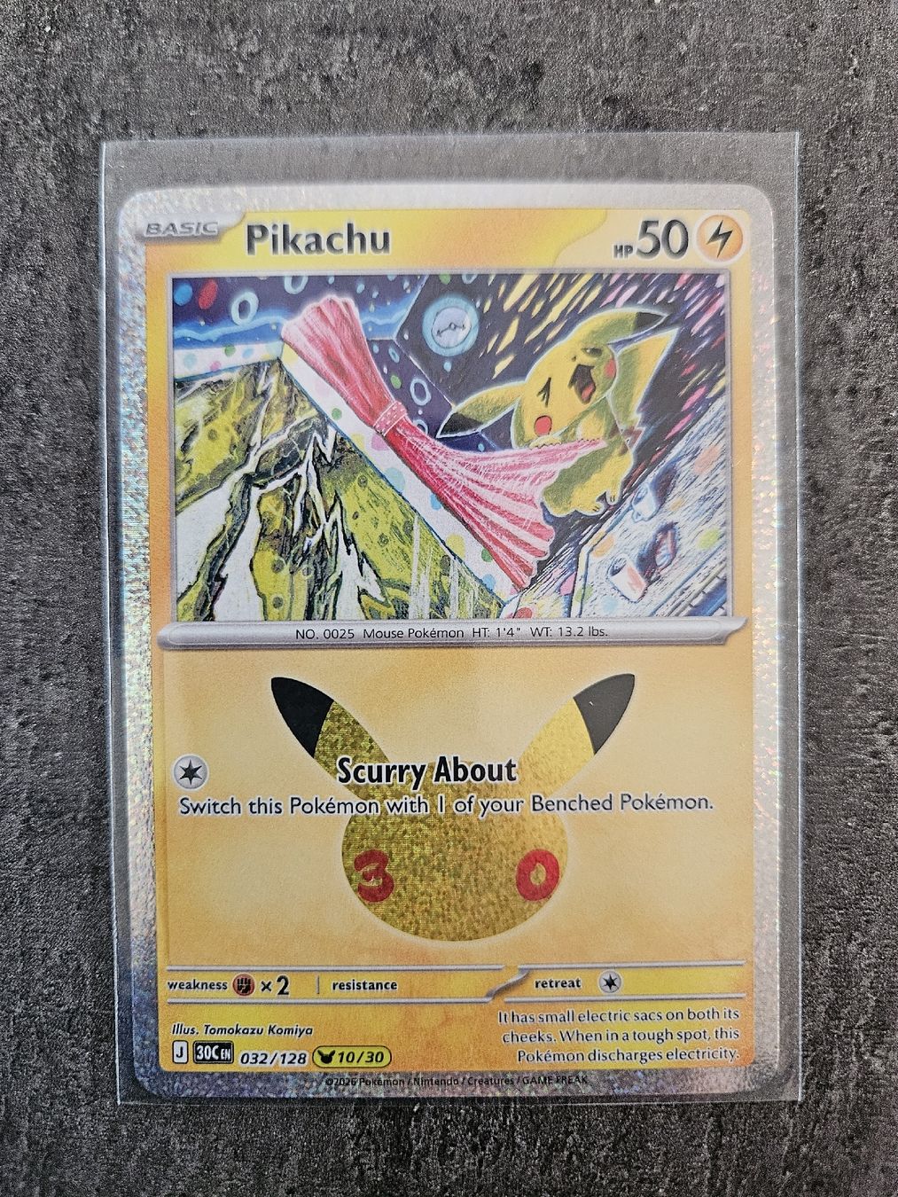 Pokémon Sammelbilder & Trading cards: Pickachu 30th Celebration 032/128 EN – Neu (gemäss Beschreibung) aus Aarau von san_pb85