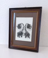 Antikes Foto Jugendstil, gerahmt