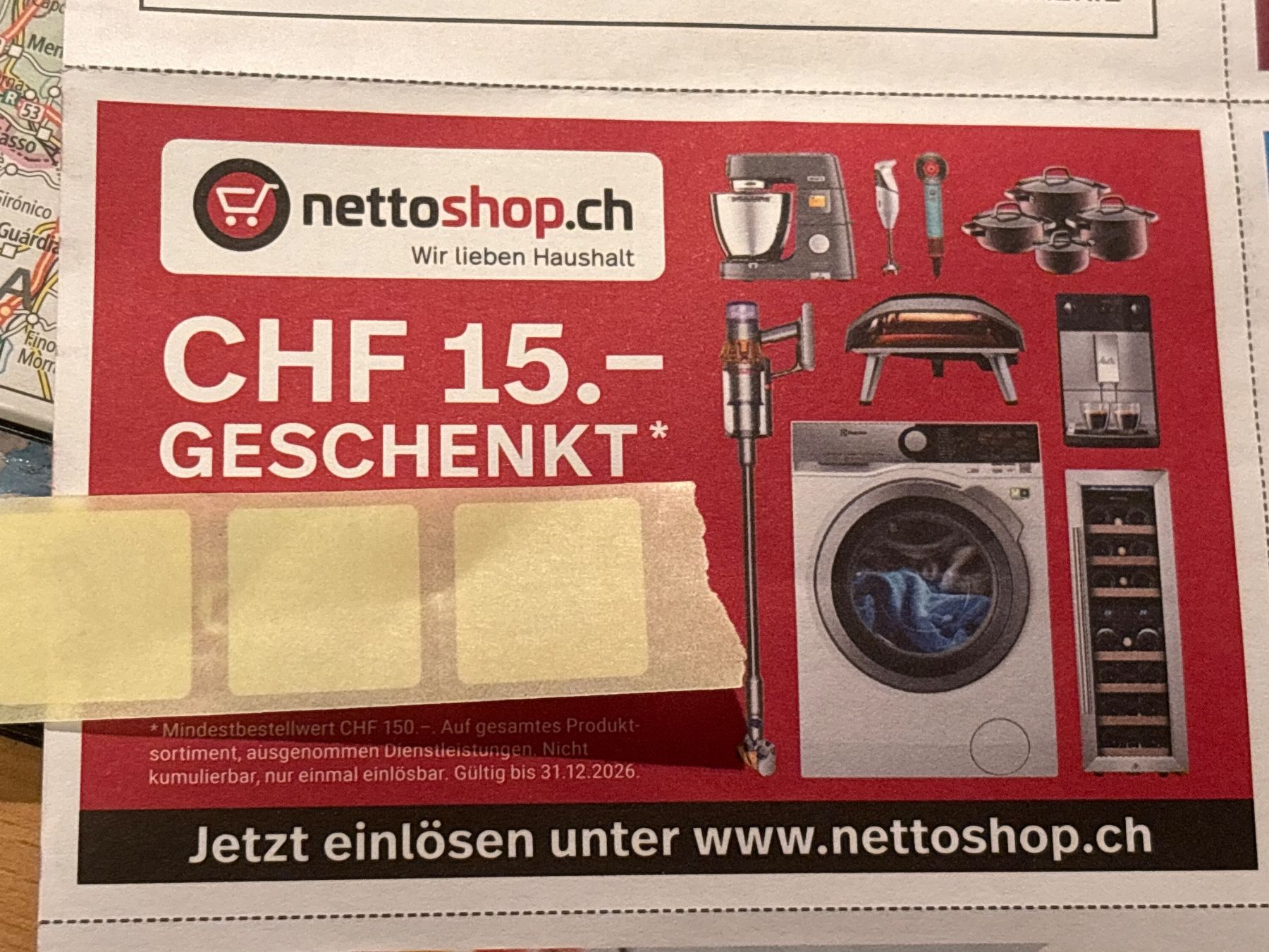 Buoni: Gutschein Nettoshop 15.- ab 150.- – Nuovo e nell'imballaggio originale da Montlingen venduto da RL03