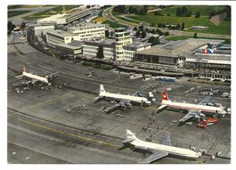 Airport - Zürich - Kloten - Flugaufnahme Swissair - um 1960
