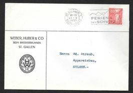 St. Gallen illustrierter Brief Weber Huber & Co. 27.5.1936