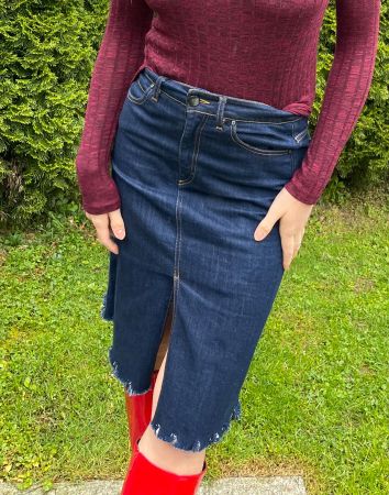 Jeans gonna fino ginocchio-M/L-chic e elegante