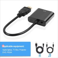HDMI zu VGA Video Audio Adapter 1080P PC PS4 Beamer