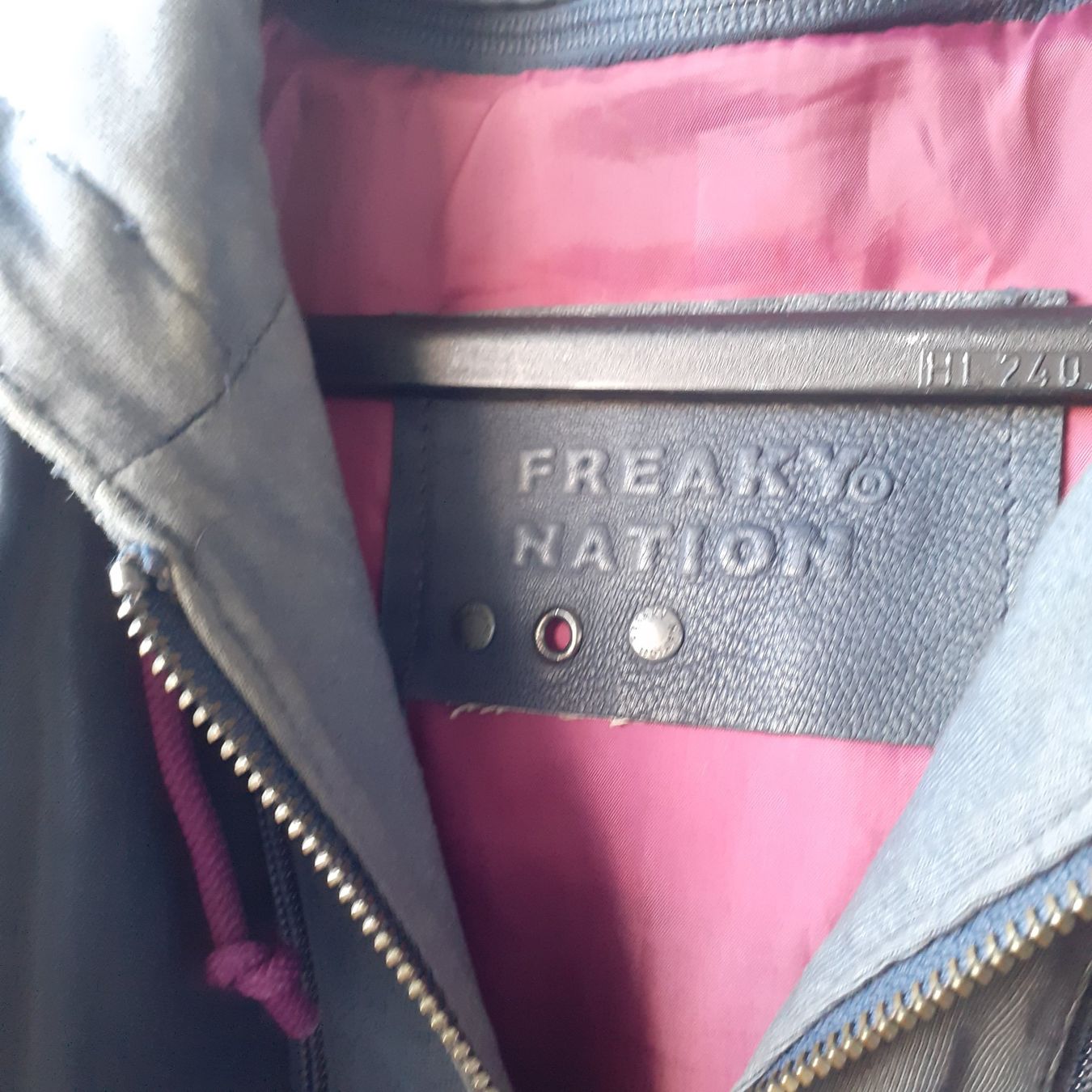 Giacche: Freaky Nation Lederjacke mit Kapuze, S – Usato da Bern venduto da Solarsystem 5
