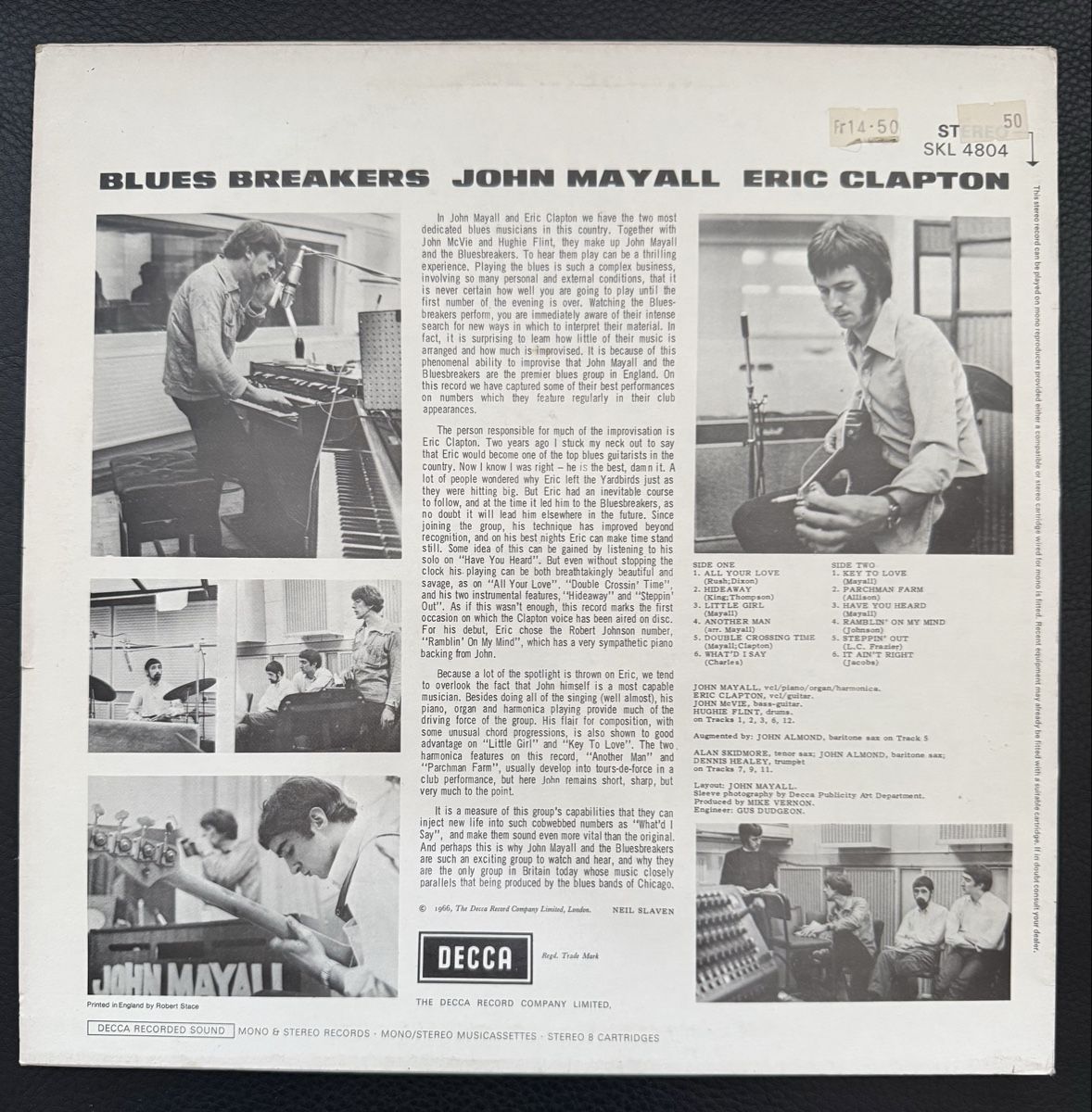 Dischi in vinile: John Mayall - Blues Breakers Schallplatte Rarität – Usato da Goldach venduto da Messerguru 1
