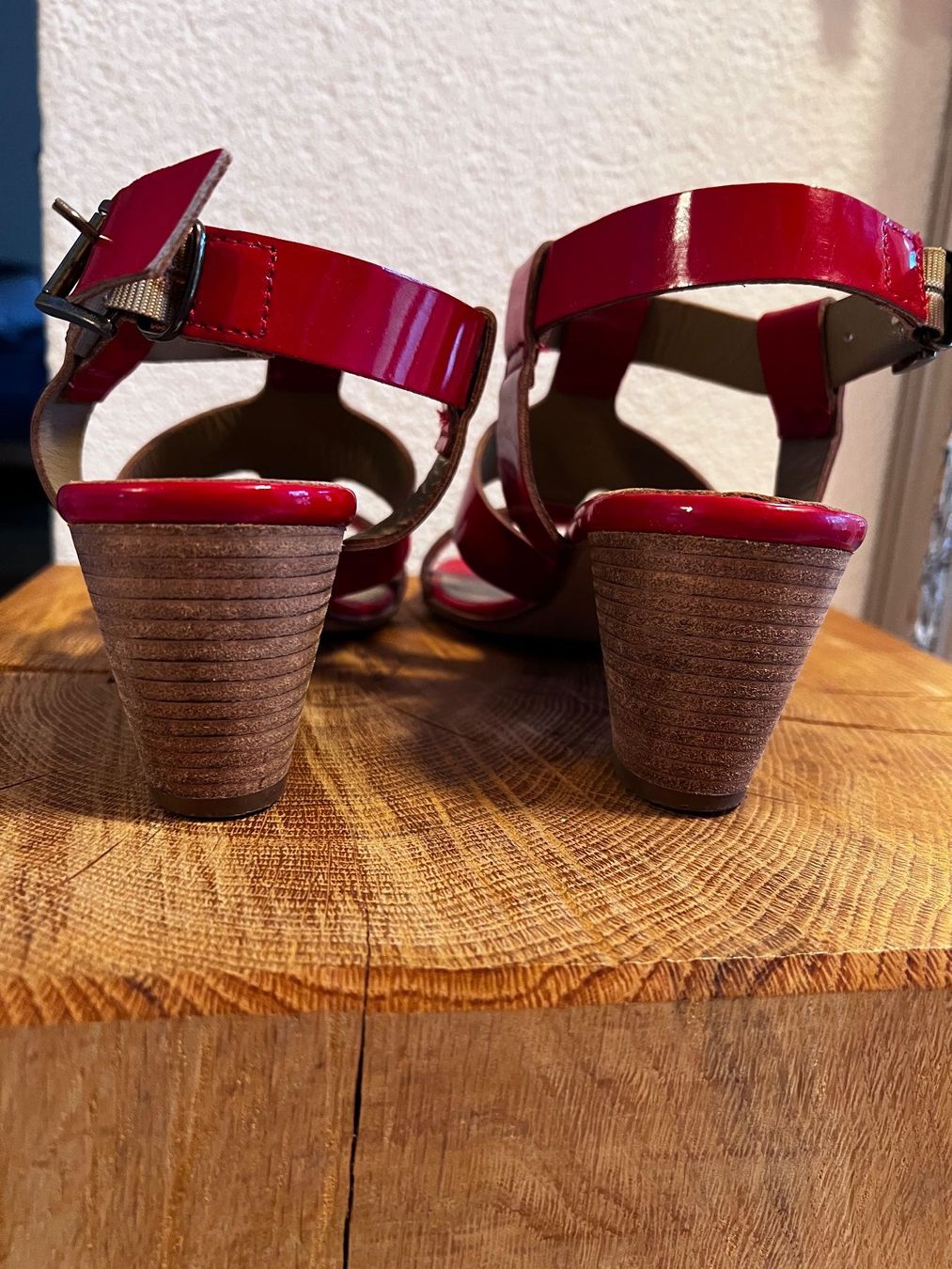 Scarpe da donna: Rote Tiziana  Lackleder Sandalen, Grösse 39 – Usato da Herznach venduto da Dalloway 4