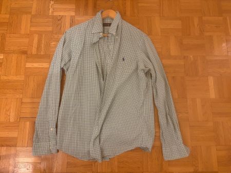 Ralph Lauren Hemd kariert grün blau Grösse M gebraucht