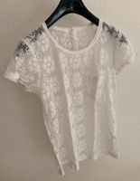 T-Shirt aus weisser Spitze