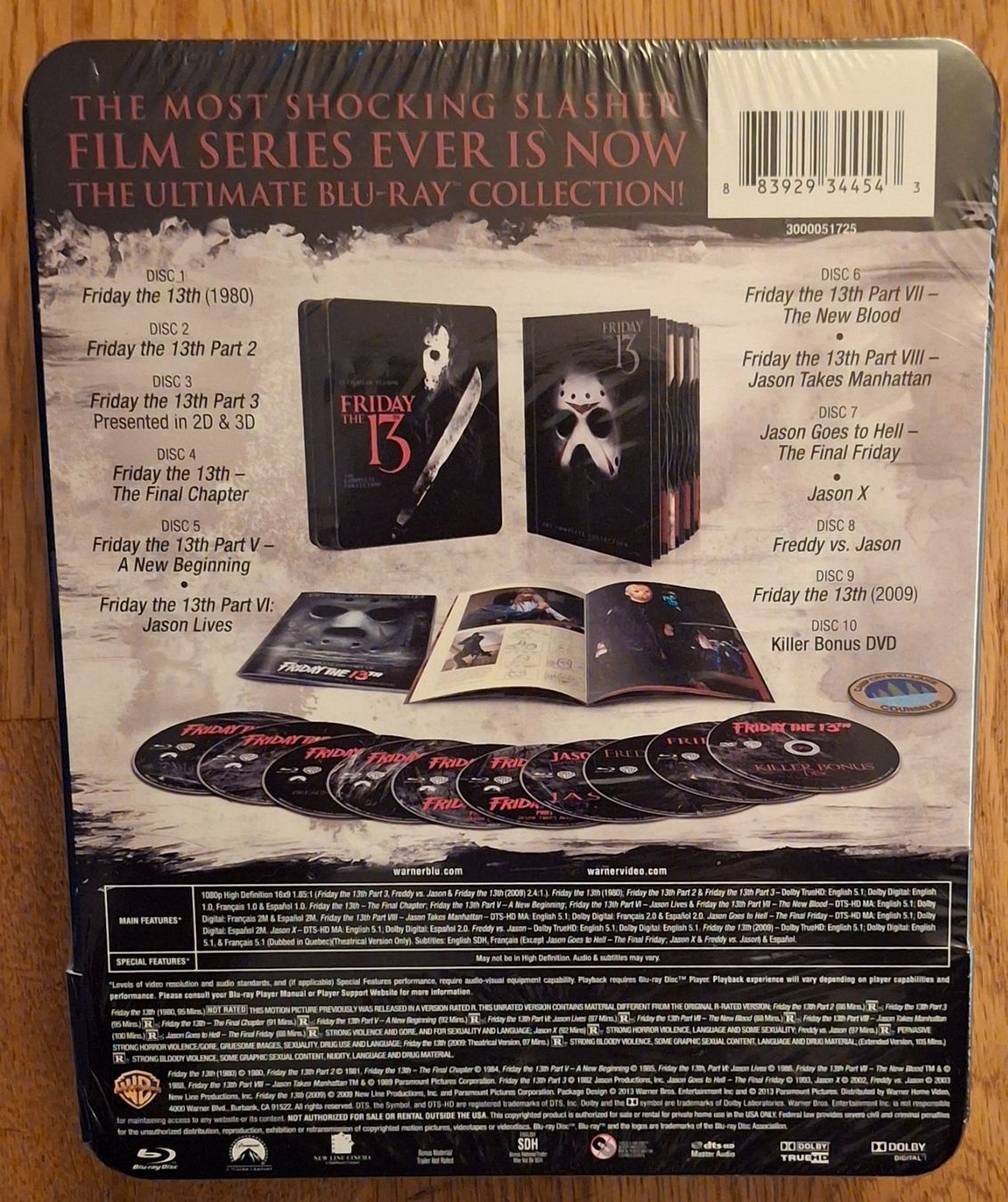 Alle DVDs: Friday the 13th - The Complete Collection (US-Import) – Neu und originalverpackt aus St. Gallen von Flimmerstube 1