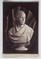Alte Orig. Photographie W.England Büste Sir Walter Scott