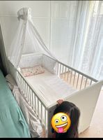 Kinderbett mit Himmel und Nestchen guter Zustand