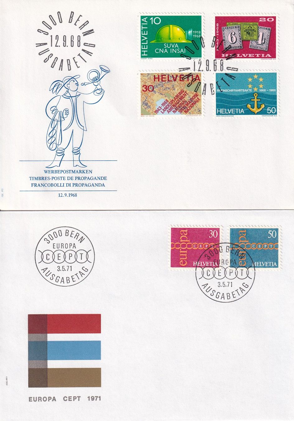 Tutti i francobolli: Lot 8 Briefe FDC 1968 - 1973 – Usato da Rossa venduto da becky05