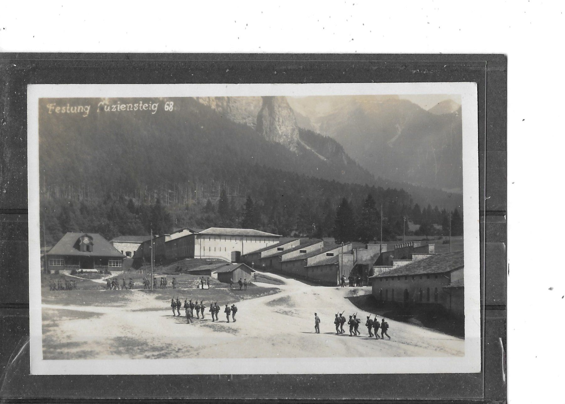 Ansichtskarten: GR Festung Luziensteig 1929 – Gebraucht aus Schocherswil von Wilare