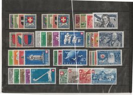 Steckkarte Schweiz ungebraucht 22 ganze Sätze; 13.Los [CL14