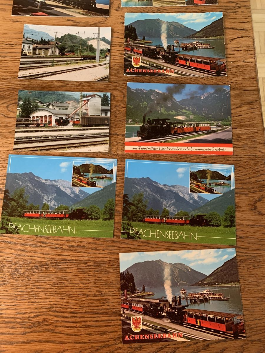 Modellini di ferrovie: Ansichtskarten Achensee und Schafbergbahn, Österreich – Usato da Winden venduto da EmilNeu 1