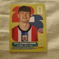 Carte FOOT PANINI Jorgen Strand Larsen United Edition NOR 18