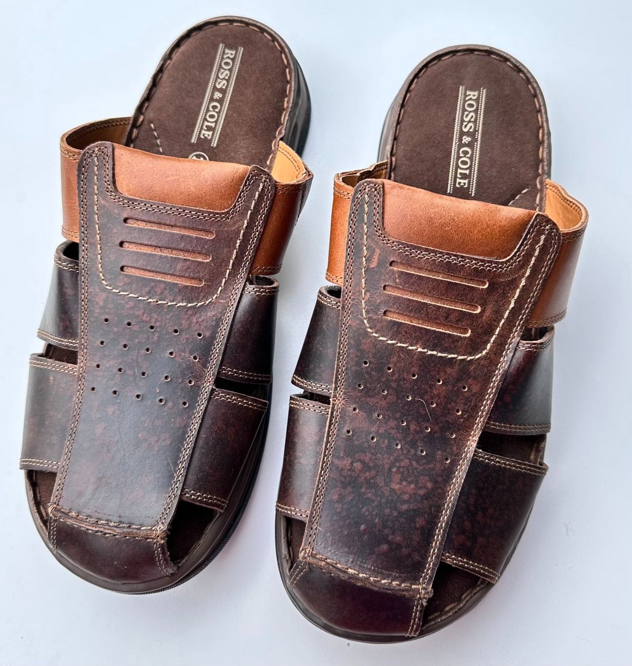 Scarpe da uomo: Ross & Cole Herren Lederpantolette – Nuovo (secondo la descrizione) da Oberrüti venduto da siyito 2