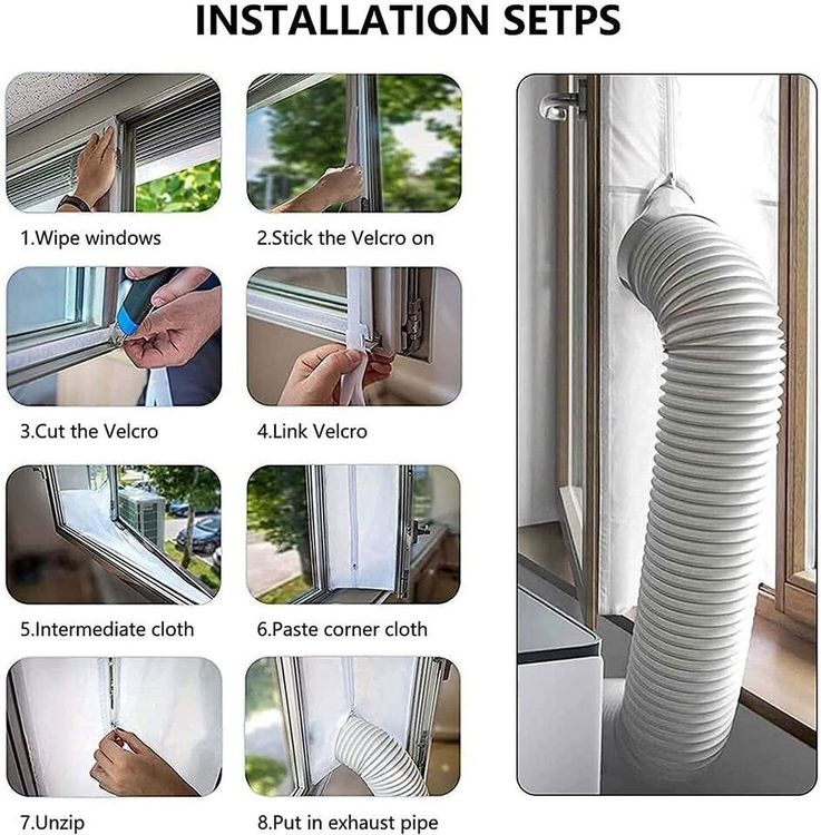 Climatiseurs: Fensterabdichtung für mobile Klimaanlagen Fensterkit – Neuf (Voir description) à Kirchdorf AG par csnmclub 2