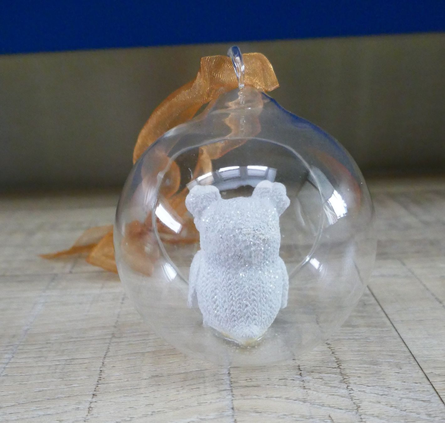 Tutte le decorazioni: Weihnachtskugel mit Eule, Deko zum Aufhängen, 11 cm hoch – Usato da Port venduto da uzuku 2