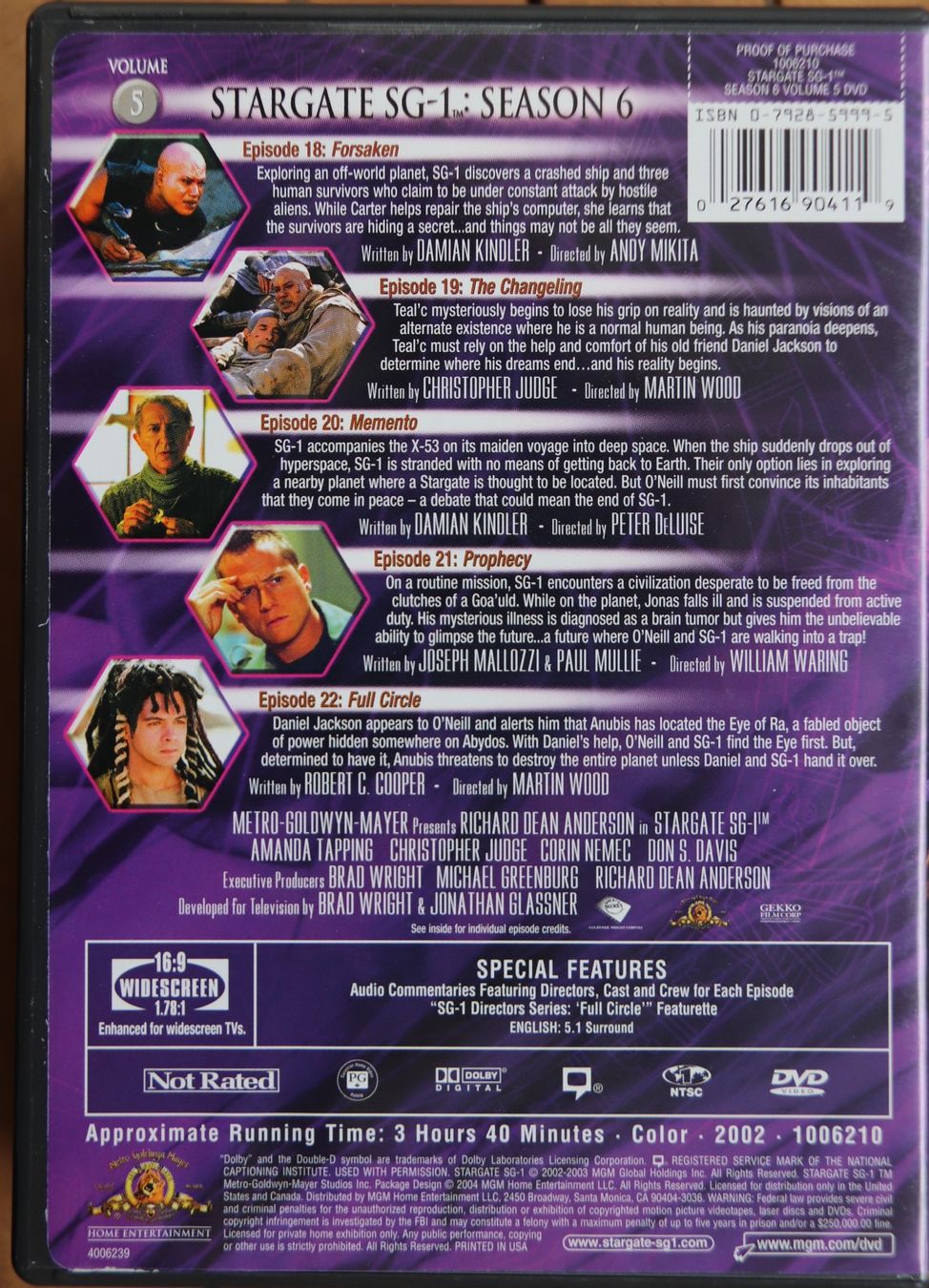 Alle DVDs: Stargate Season 6 – Gebraucht aus Glattfelden von Sirax 7