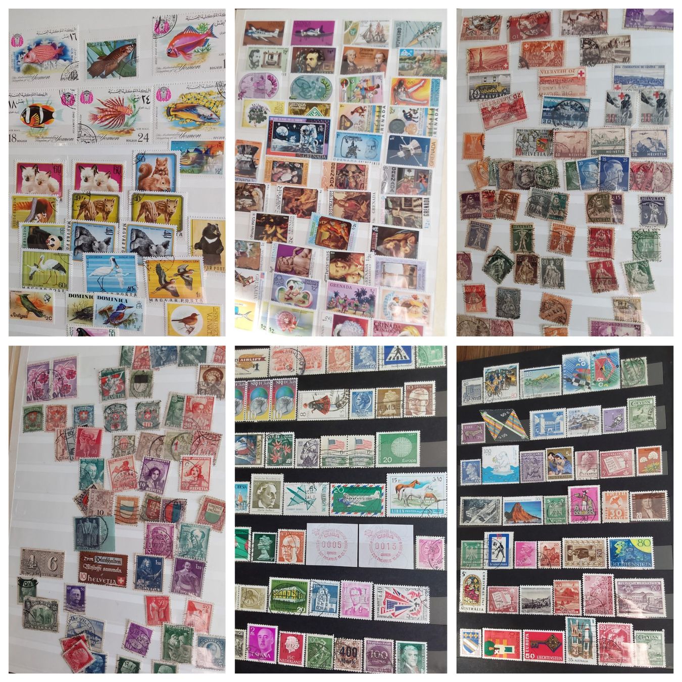 Alle Briefmarken: 5 Stk. Briefmarkenalben "Ausland" – Gebraucht aus Münchwilen AG von Nesar 8