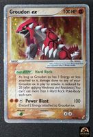 Pokémon Card Groudon ex 93/100 Crystal Guardians Holo Karte