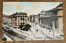Genève, Hotel des Postes 1909, n. Wil Frl. Fany Weber