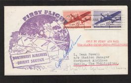 USA - 1.Flug Orient Service 15.7.1947 nach Manila
