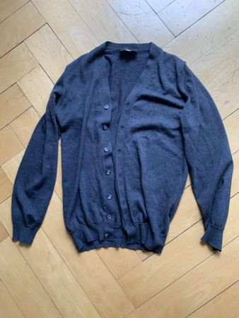Strickjacke Luca D'Altieri Merinowolle Extrafine Tg. 52