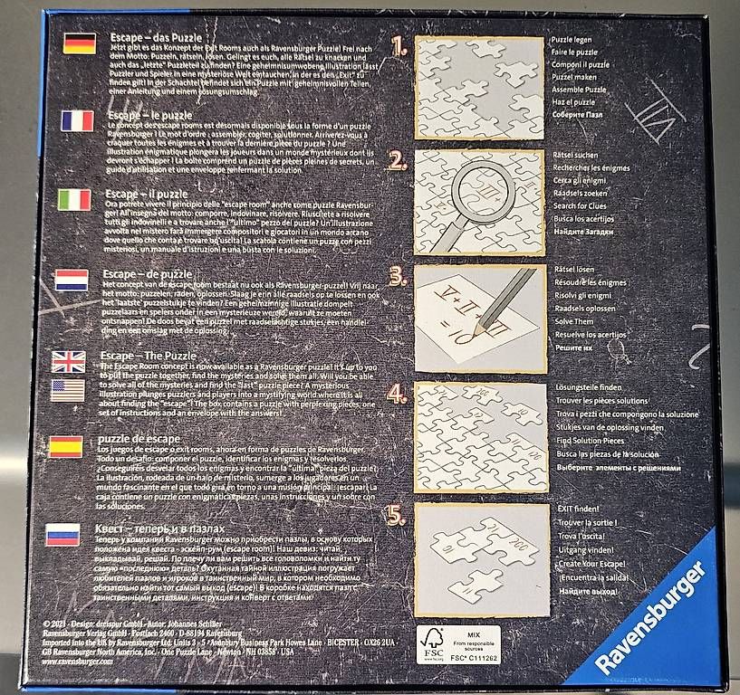Puzzle: Puzzle - Escape puzzle : la meute de loups – Usato da Savigny venduto da Zoulou63 2