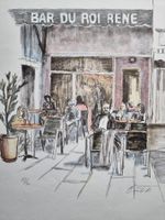 RENÉ BÜRKI LITHOGRAPHIE SIGNIERT NUMMERIERT