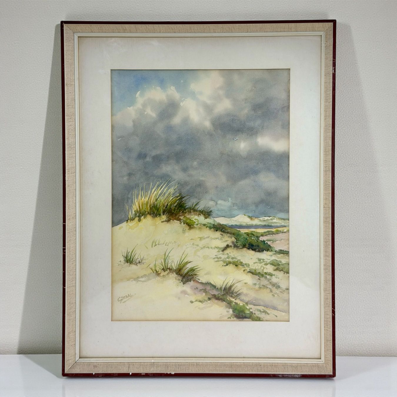 Dipinti: Pierre Gustave Eugene STAAL - Aquarelle Paysage Marin – Usato da Morges venduto da mod_q7tt