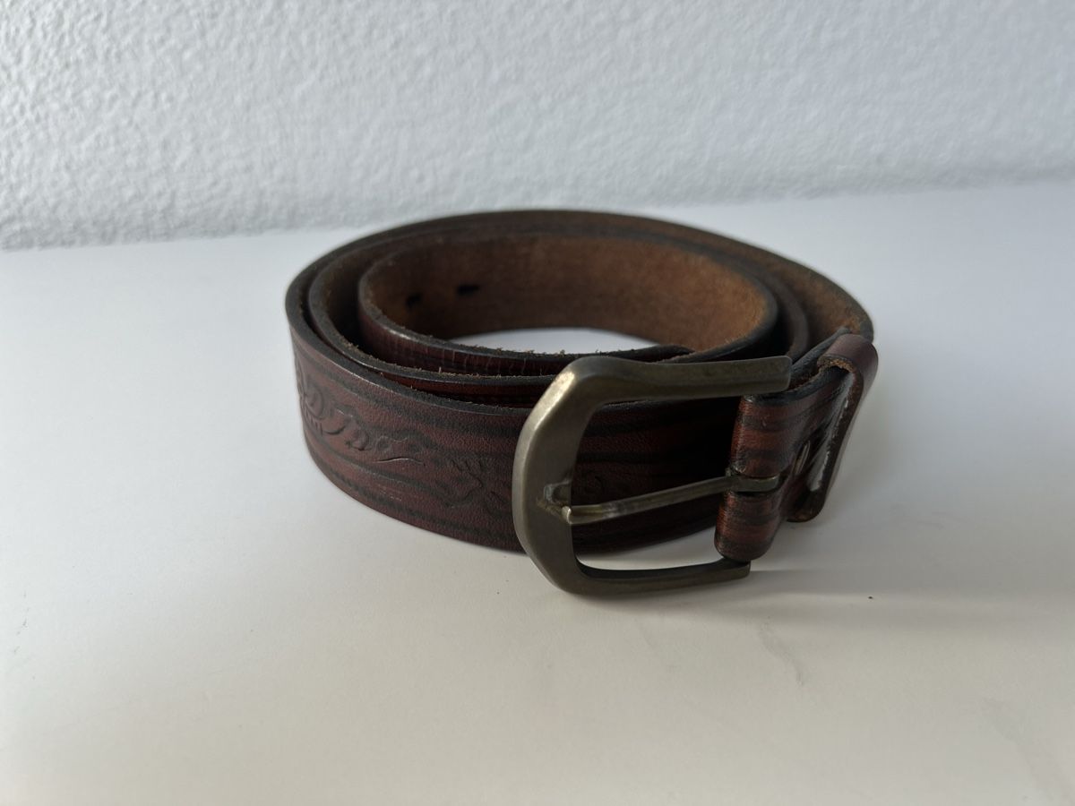 Ceintures: Leather belt brown with pattern acceptable condition – D'occasion à Saland par ele_vc96 2
