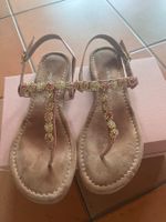 Marco Tozzi Sandalen Gr. 40 Rosé mit Steinchen Sommer Top...
