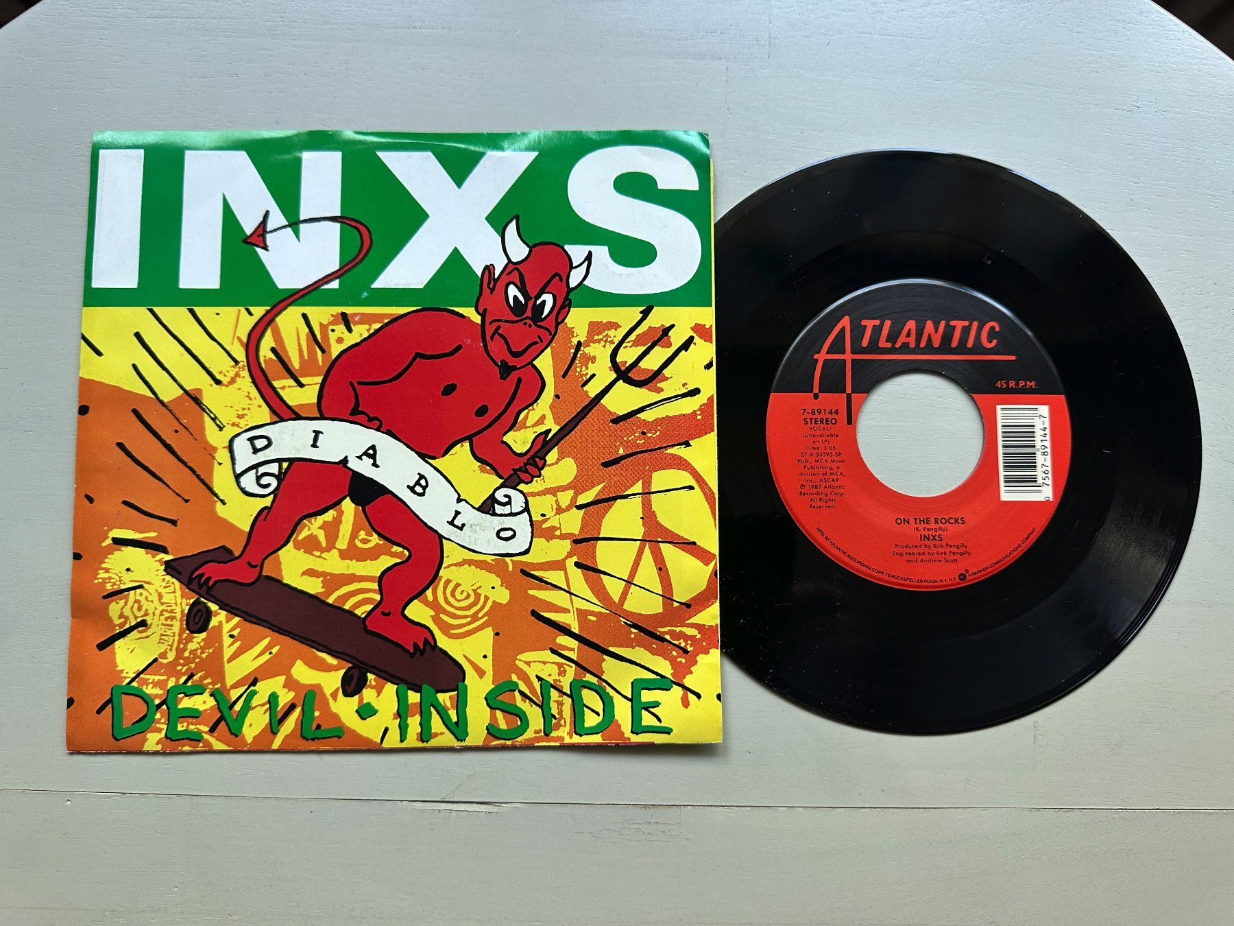 Dischi in vinile: INXS tolle Single Devil inside 80's Kult MICHAEL HUTCHENCE – Usato da Basel venduto da Partridge