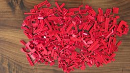 690 Gramm Lego Steine rot Konvolut / Sammlung